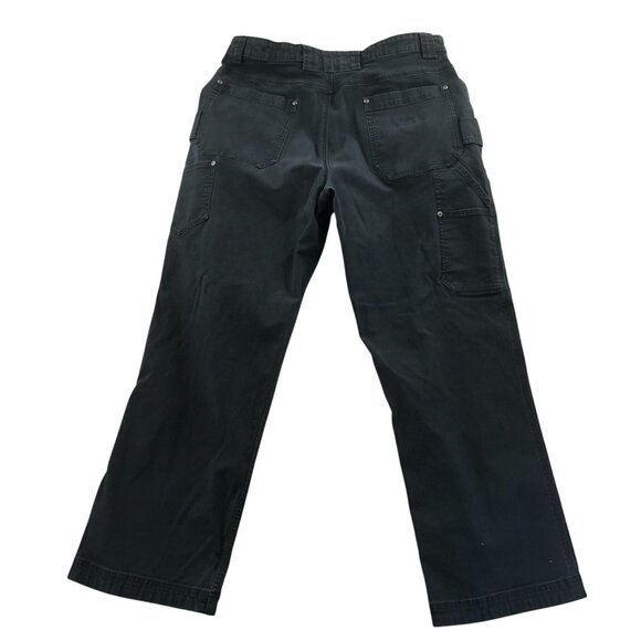 Duluth Trading Co. Men Cargo Pants Tag Size 36x30 Straight Leg Black Casual Work - Picture 2 of 12